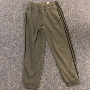 Adidas Joggers/Sweatpants | Gray w/ Black Stripes